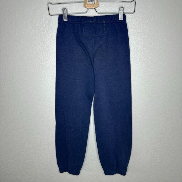 Aviator Nation Kids Navy Sweatpants with Yellow Smiley - Picture 6 of 9